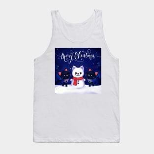 Christmas Kittens Tank Top